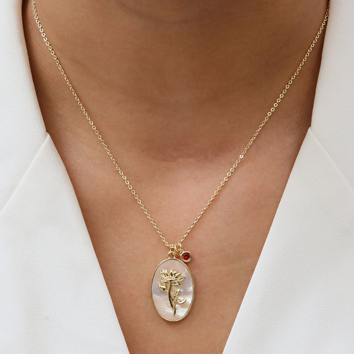 Birthstone Pendant High-End Fashion Necklace