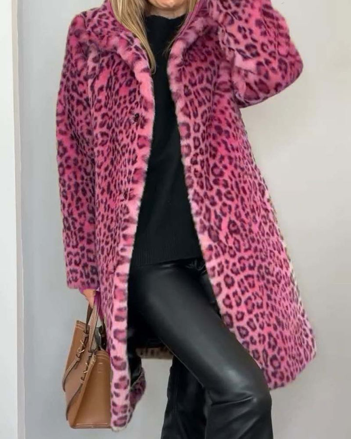 Leia - Dlouhý leopardí kabát