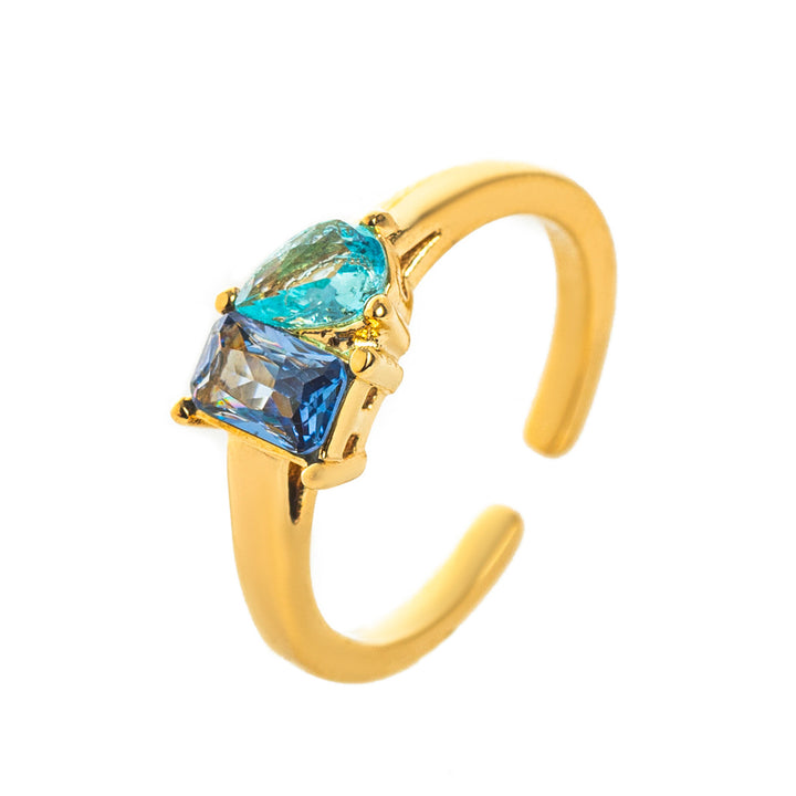 Titanium Steel Multi-Color Zircon December Birthstone 