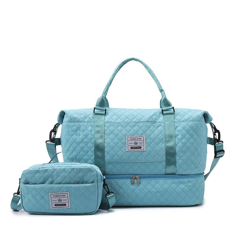 Large-Capacity Quilted Embroidered Thread Handle