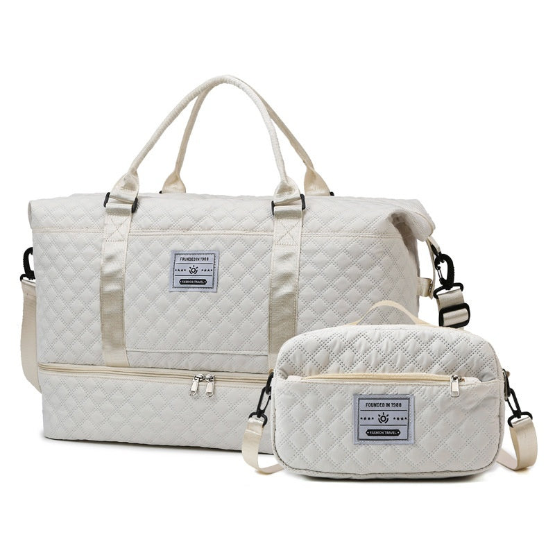 Large-Capacity Quilted Embroidered Thread Handle
