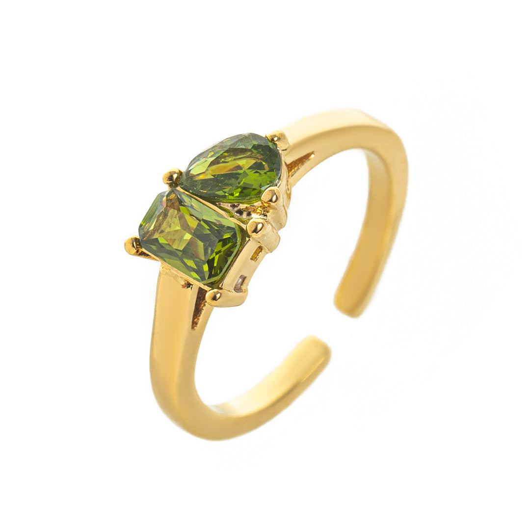 Titanium Steel Multi-Color Zircon December Birthstone 