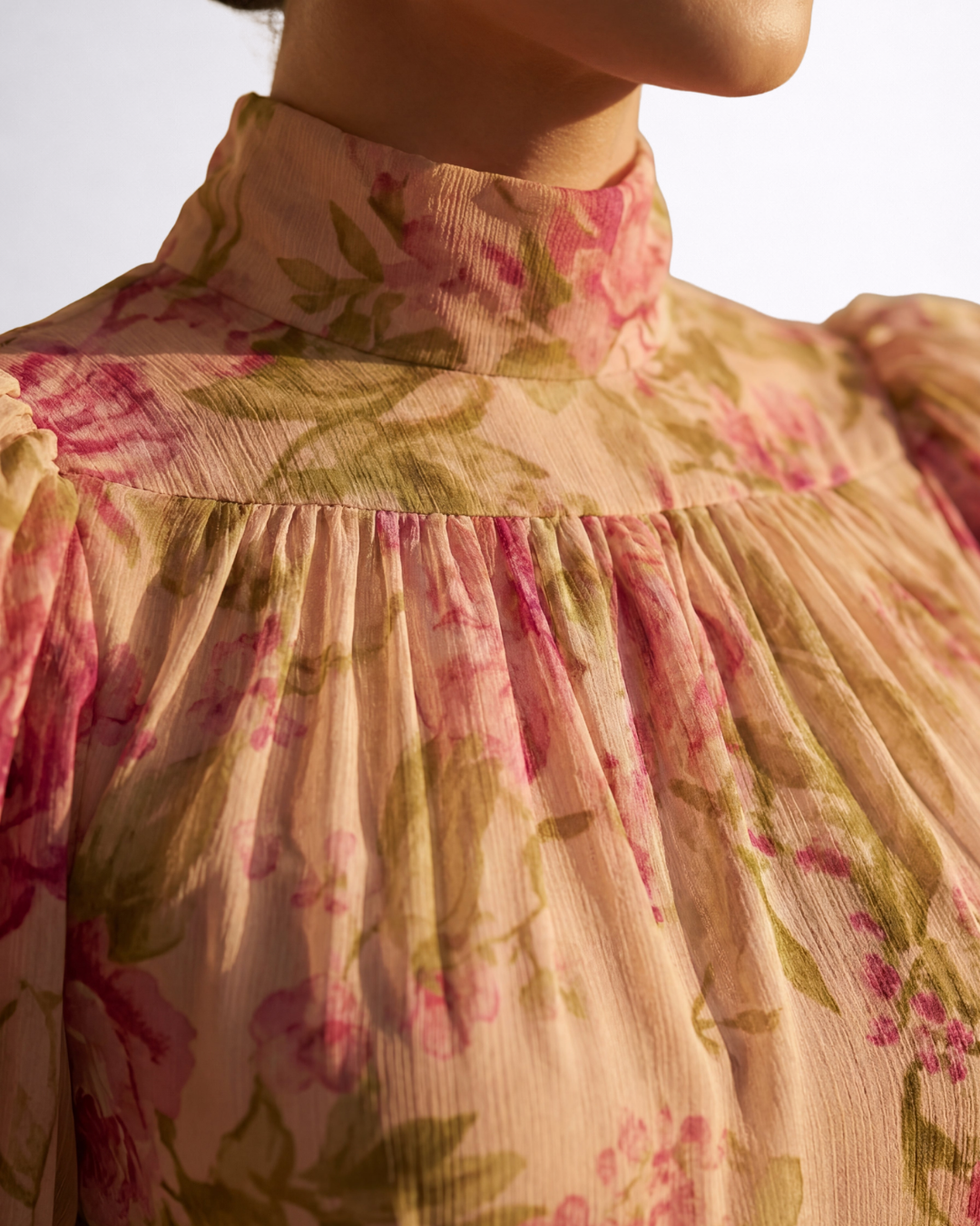 Rosario | Dlouhé květinové šaty z chiffon