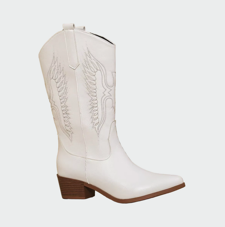 Západní cowboyské boty z kůže