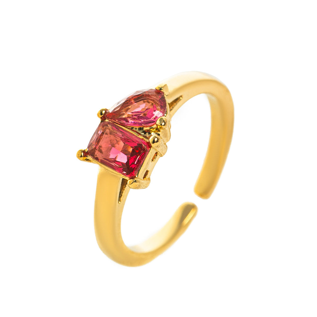 Titanium Steel Multi-Color Zircon December Birthstone 