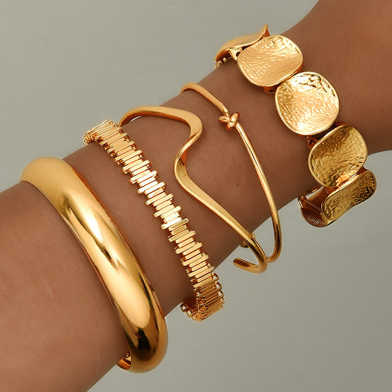 Retro Minimalist Chain Bracelet For Women Fashionable Mixed