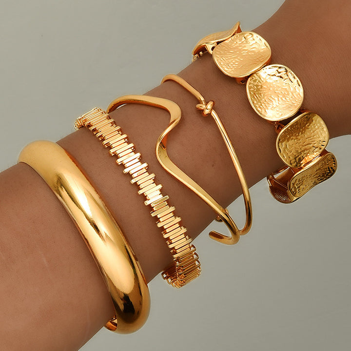 Retro Minimalist Chain Bracelet For Women Fashionable Mixed