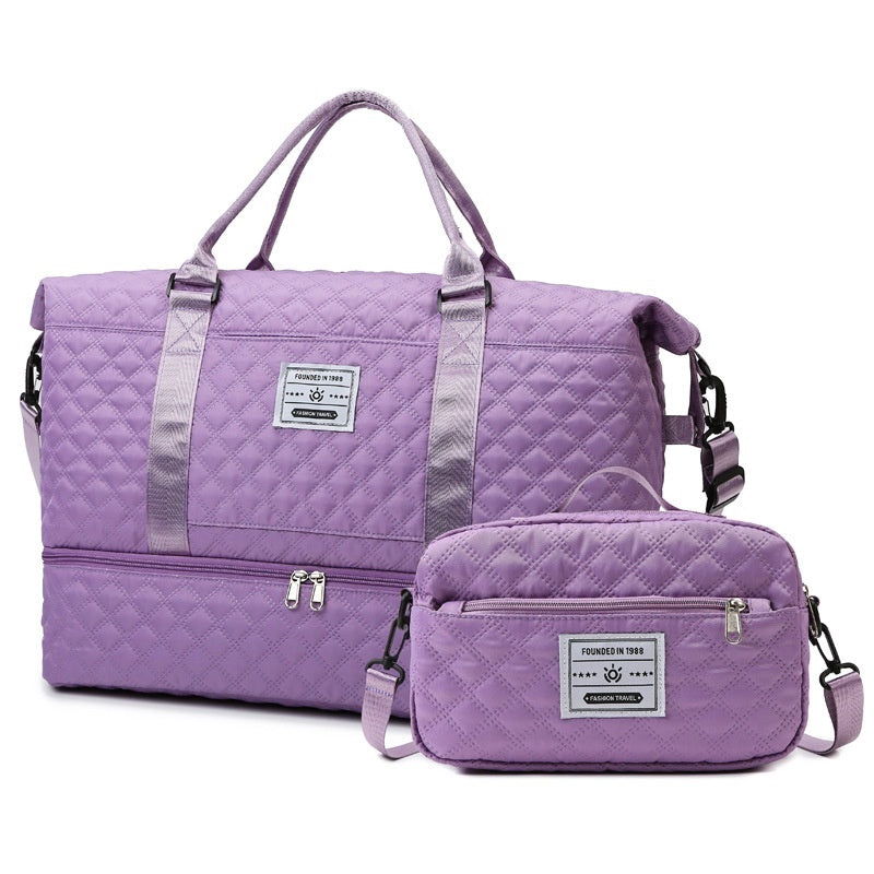Large-Capacity Quilted Embroidered Thread Handle