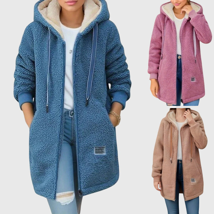 Dânia - Stylový fleece kabát