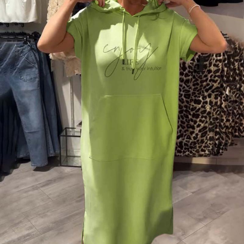 Saskia - Casual šaty s kapucí