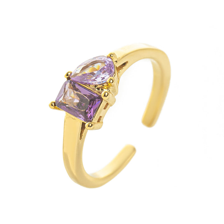 Titanium Steel Multi-Color Zircon December Birthstone 