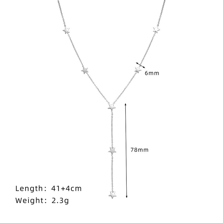 bohemian star clavicle chain
