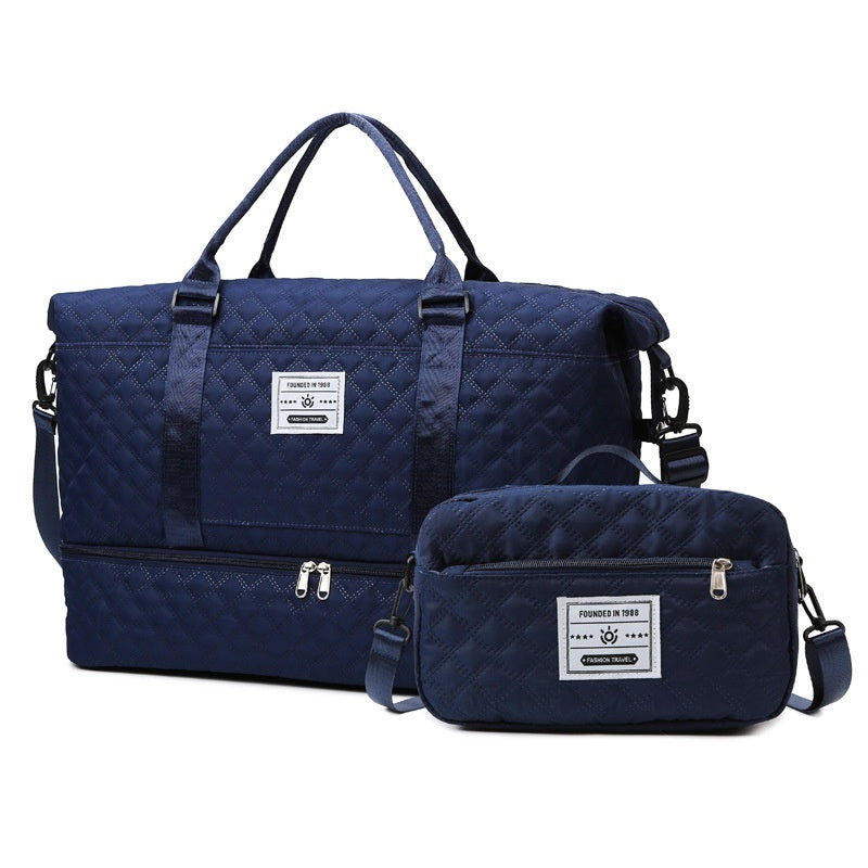 Large-Capacity Quilted Embroidered Thread Handle