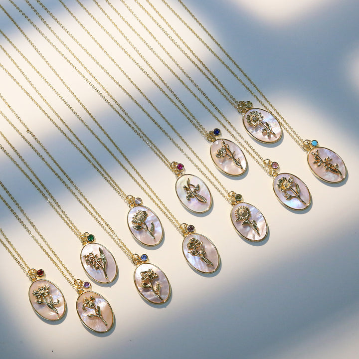 Birthstone Pendant High-End Fashion Necklace