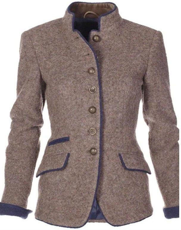 Valéria - Elegantní Cardigan s Vysokým Límcem