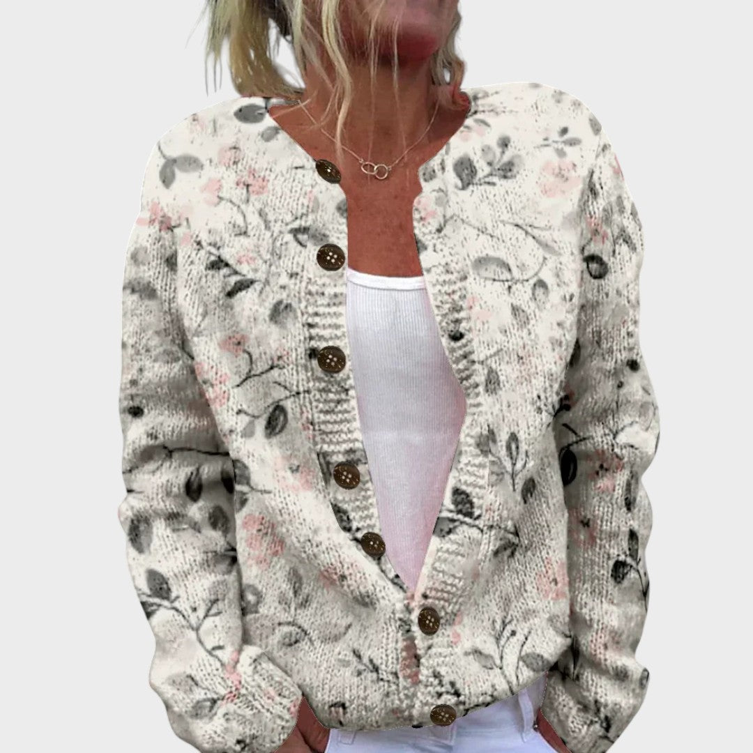Margarida - Květinový cardigan na podzim
