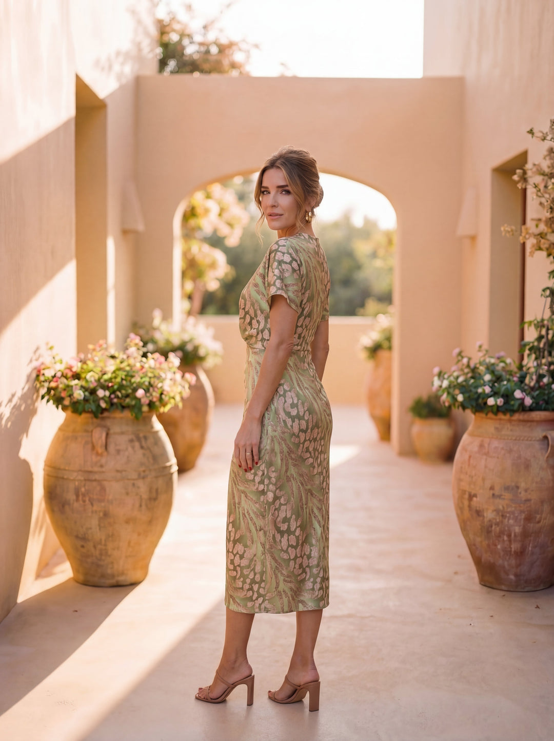 Antonella | Elegantní šaty z lehkého a splývavého materiálu