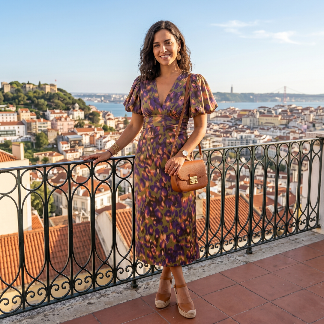 Vanessa - Elegantní šaty s výstřihem do V