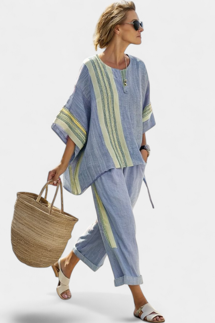 Lorena - Boho sada z lněného a bambusového materiálu