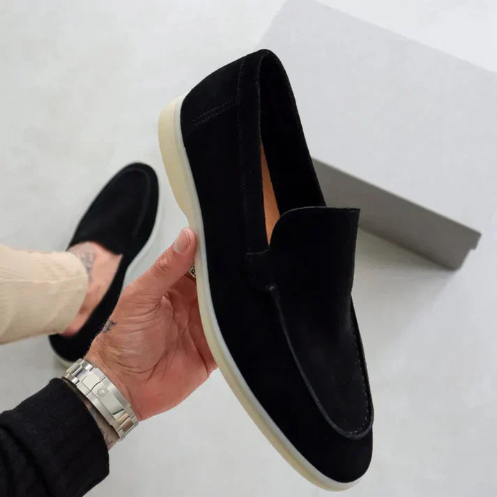 Gustavo - Mokasíny z semišové kůže