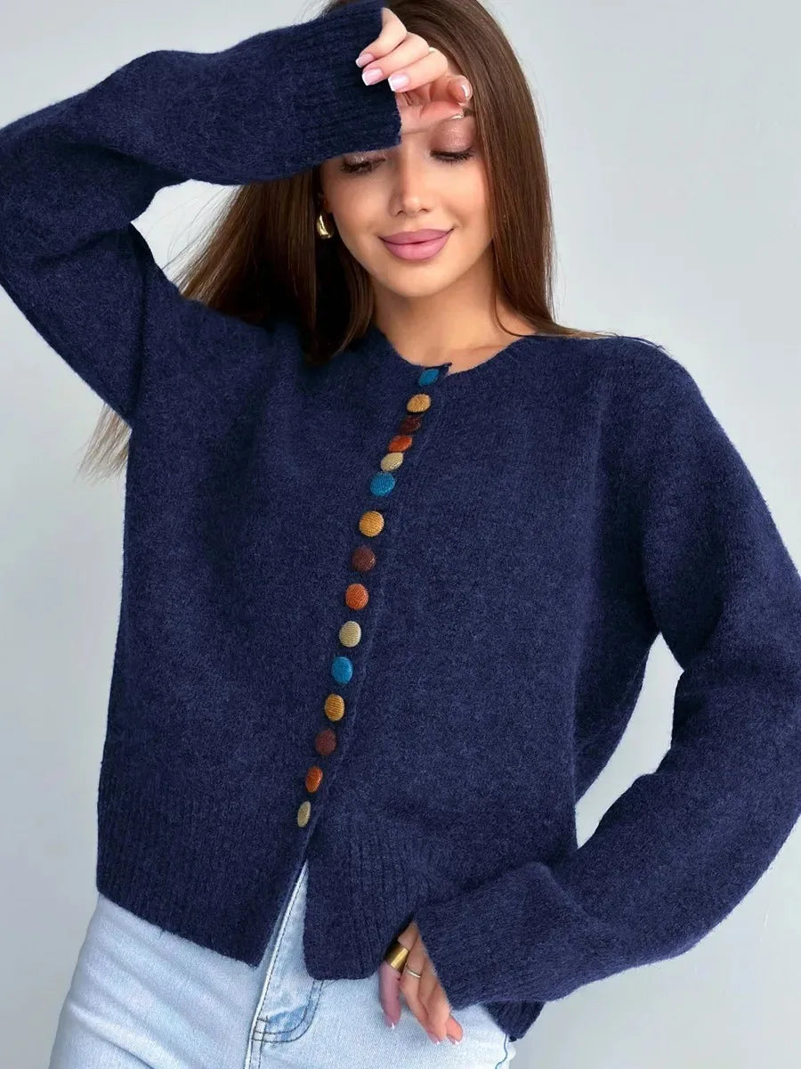 Nicole - Kardigan s Detaily Knoflíků