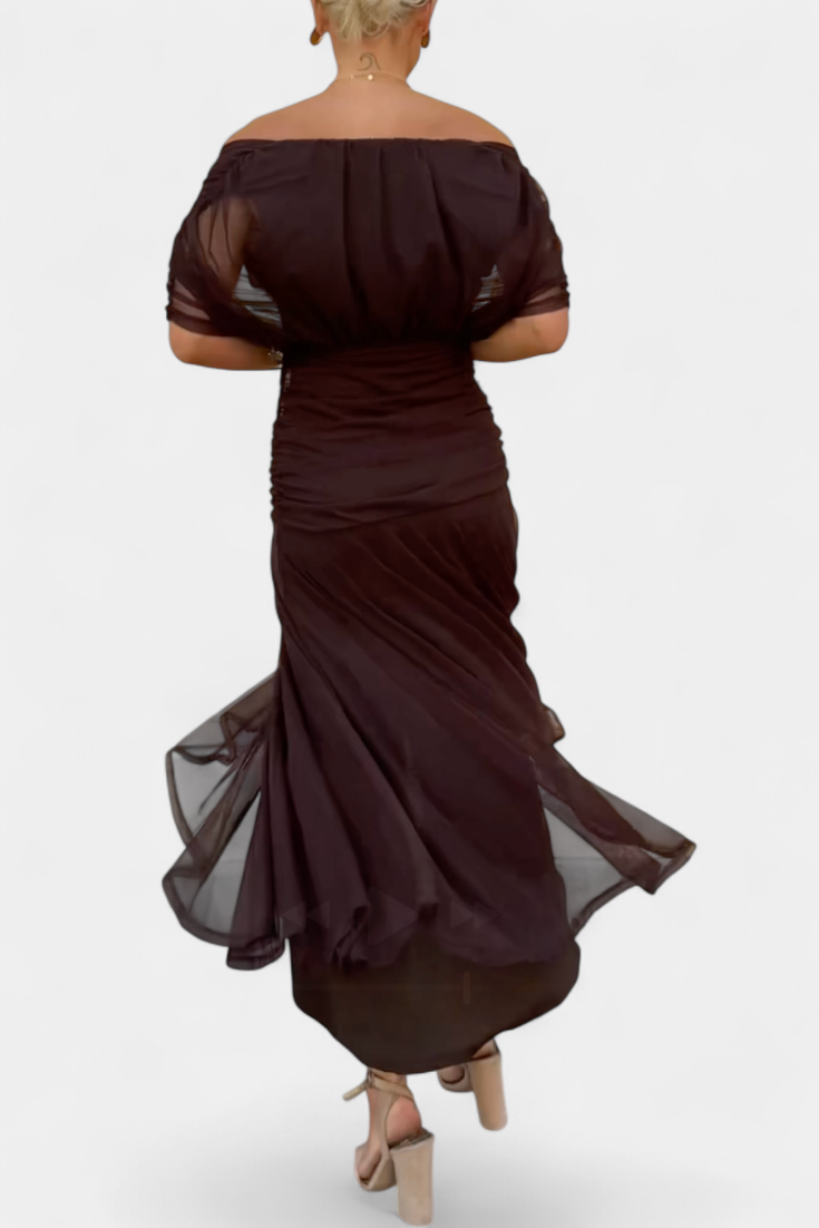 Luana - Elegantní šaty s výstřihem do V