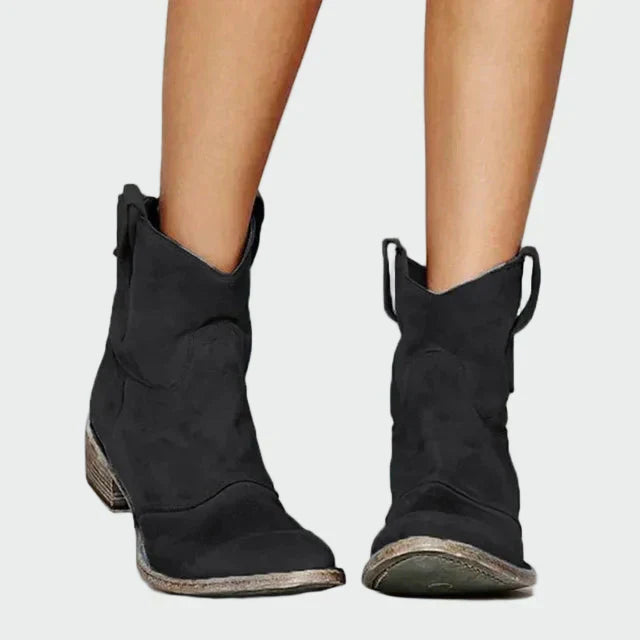 Retro cowboyské boty do kotníku