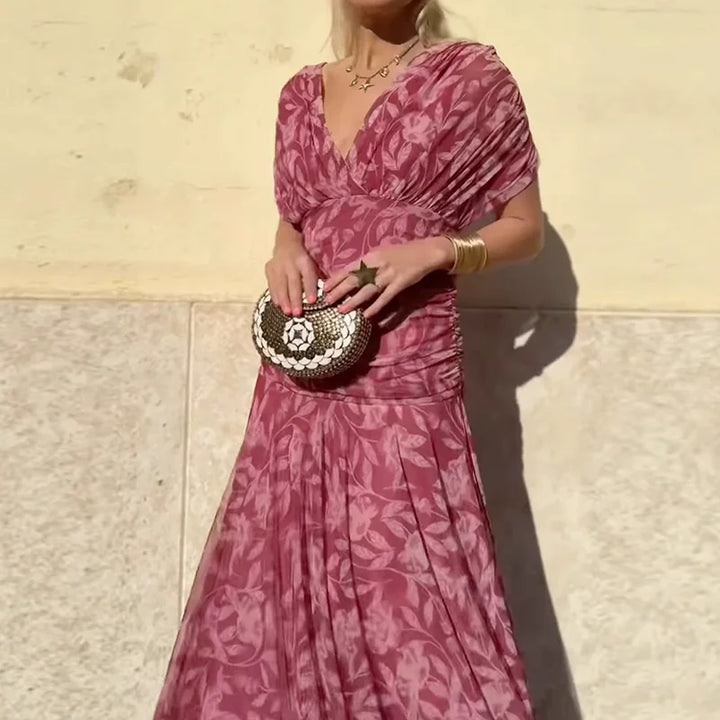 Luana - Elegantní šaty s výstřihem do V