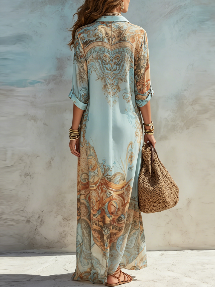 Lorna - Hemdblusenkleid Mediterraneo