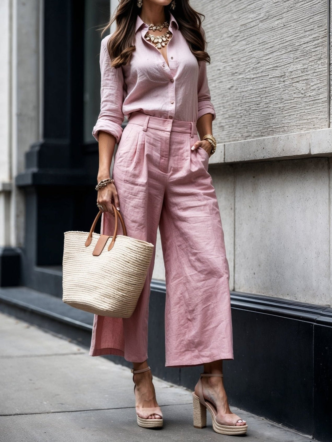 Isadora - Casual Chic Look in Pink
