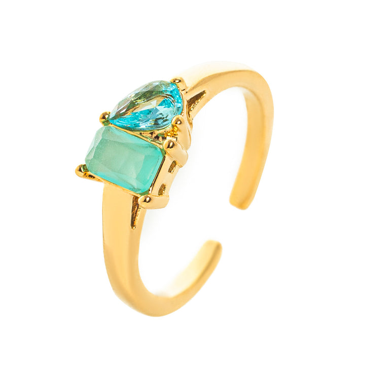Titanium Steel Multi-Color Zircon December Birthstone 