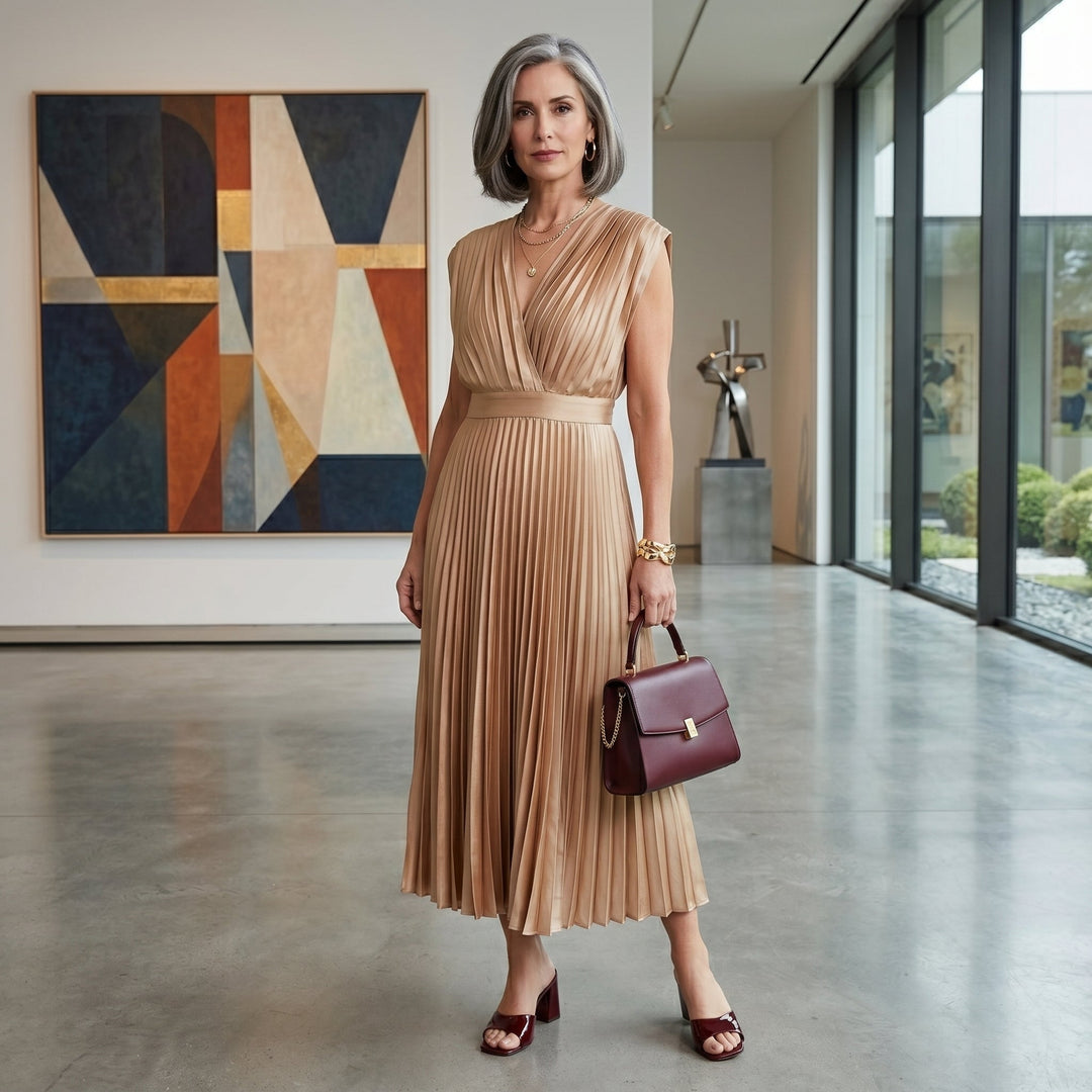 Eduarda - Elegantní midi šaty