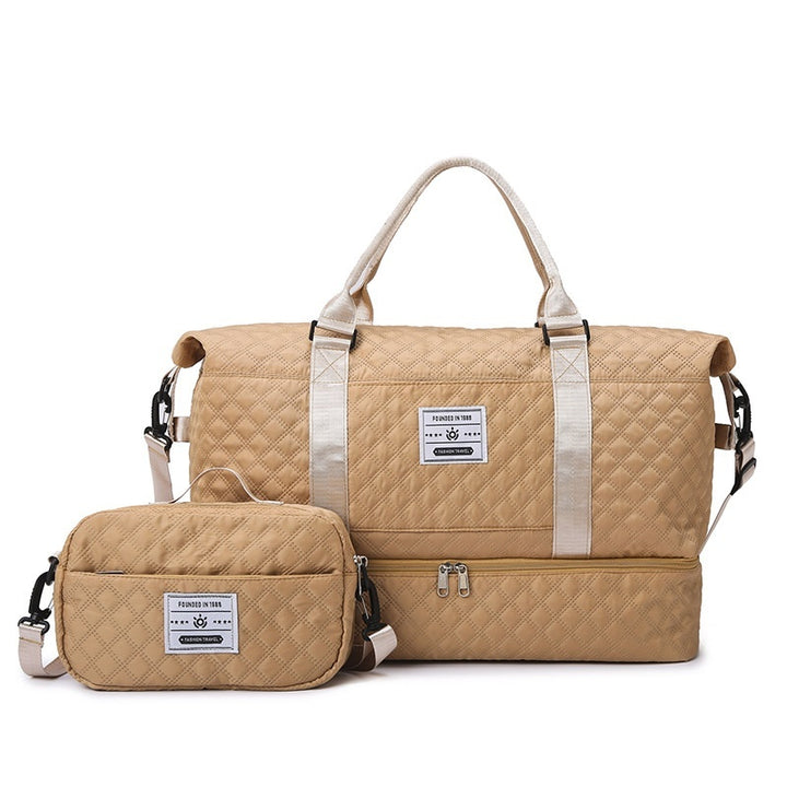 Large-Capacity Quilted Embroidered Thread Handle
