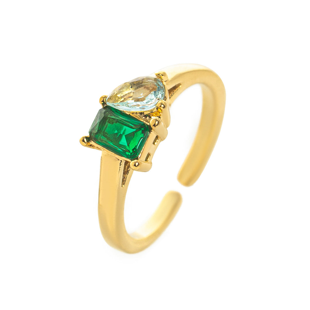 Titanium Steel Multi-Color Zircon December Birthstone 