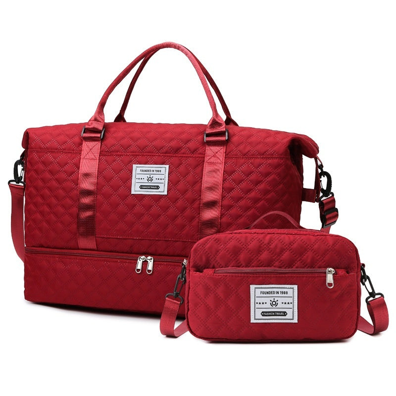 Large-Capacity Quilted Embroidered Thread Handle