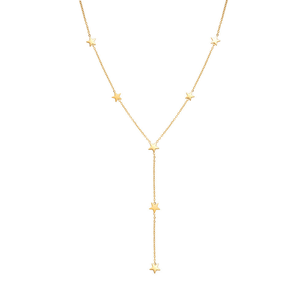 bohemian star clavicle chain