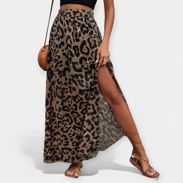 Midi Sukně Leopardo