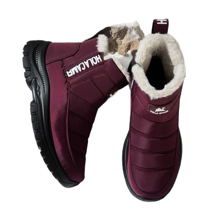 women's fleece lined snow boots