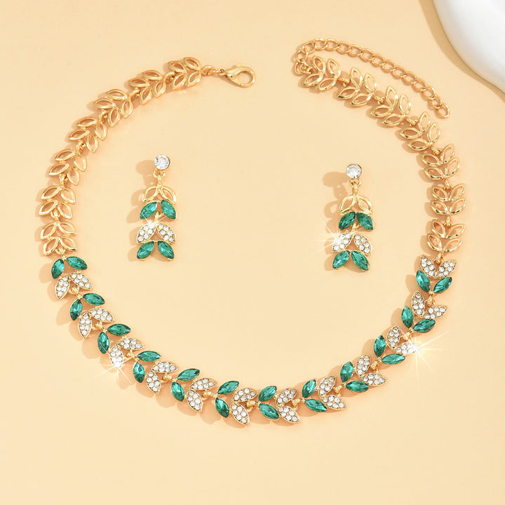 Women's Earrings And Necklace Two-Piece Set