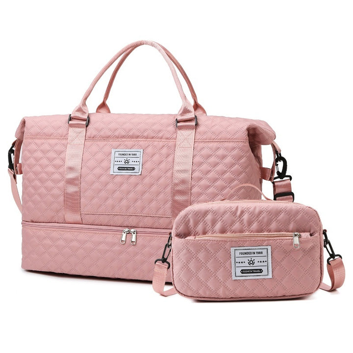 Large-Capacity Quilted Embroidered Thread Handle