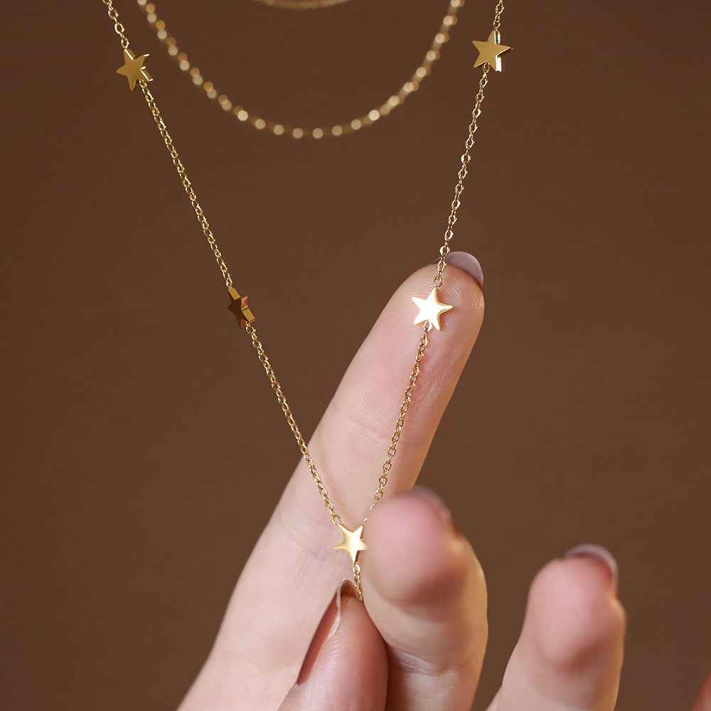 bohemian star clavicle chain