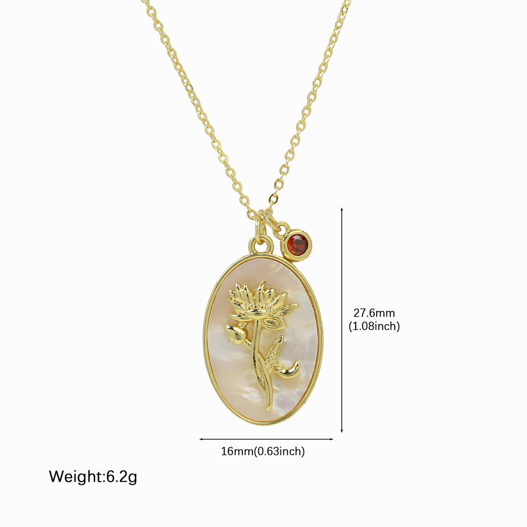 Birthstone Pendant High-End Fashion Necklace