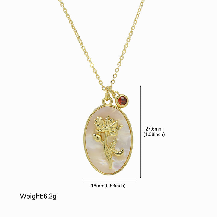 Birthstone Pendant High-End Fashion Necklace
