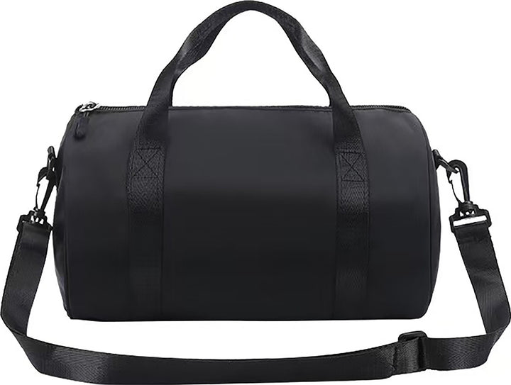 Fashion Dance Yoga Fitness Bag in black, designed for unisex use, made of waterproof polyester fiber.