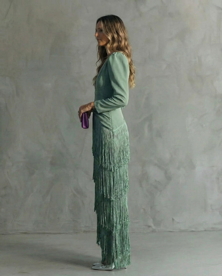 Chiara | Elegantní šaty s třásněmi