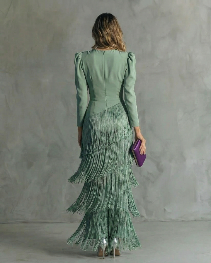 Chiara | Elegantní šaty s třásněmi