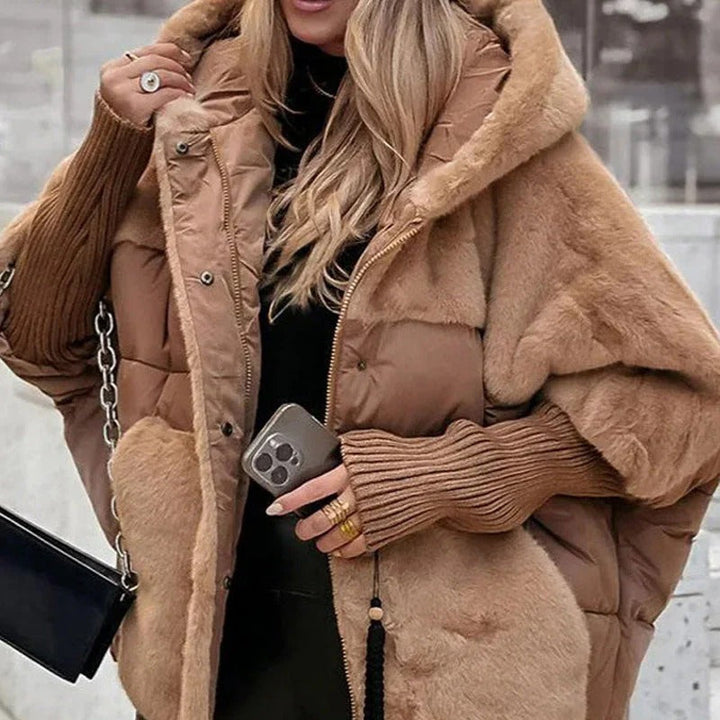 Dominika - Prošívaný kabát s kapucí