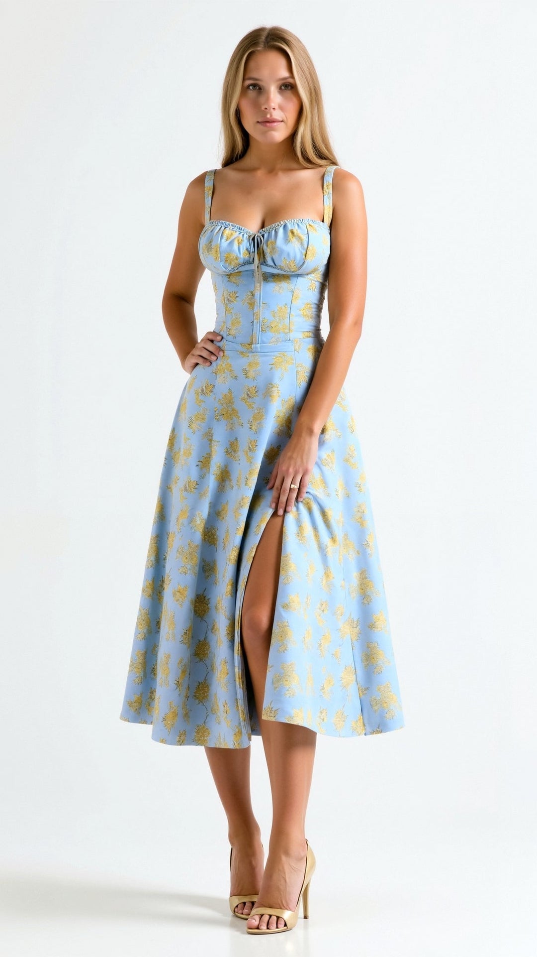 Júlia - Elegantní Midi Šaty