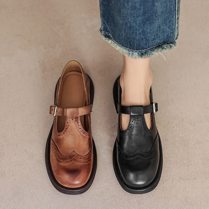 Vela - Premium kožené Mary Janes