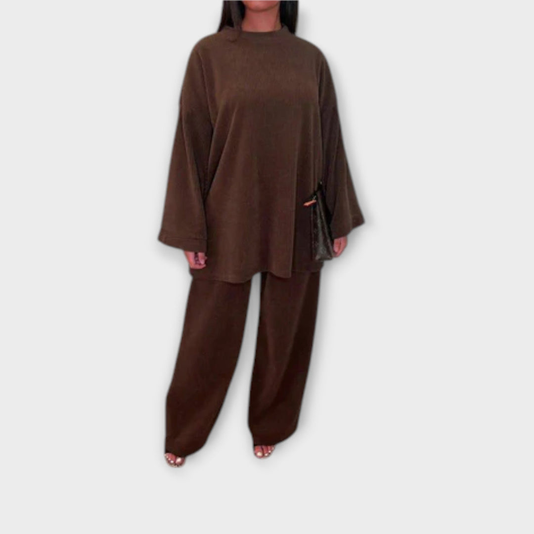 Ingrid - Plus Size Set with Smooth Ribbing